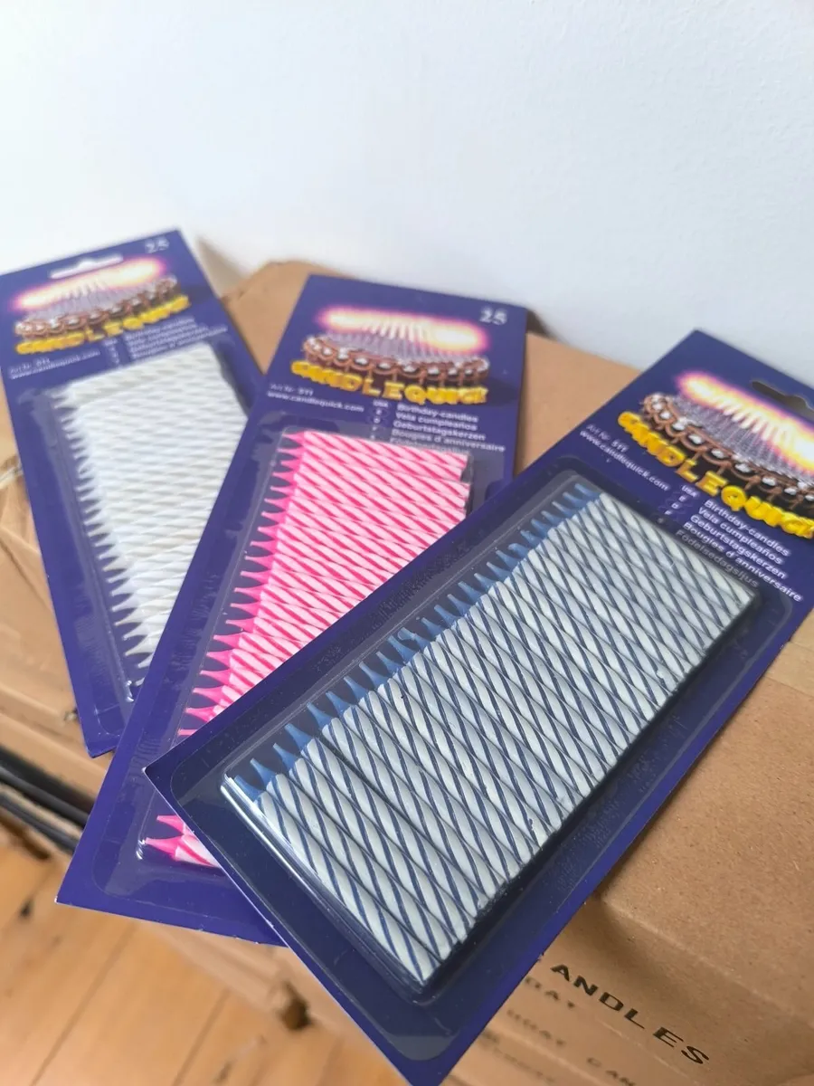 Birthday candles 1900 packs sets of 25 - Image 4