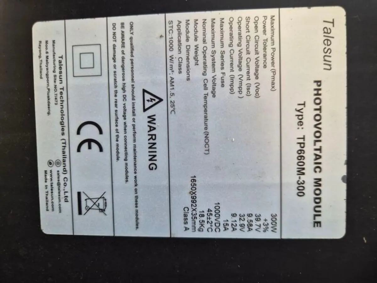 used solar panels and inverter - Image 4