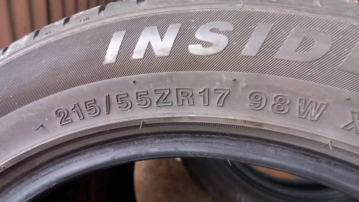 215/55R17 good used tyres x3 - Image 4