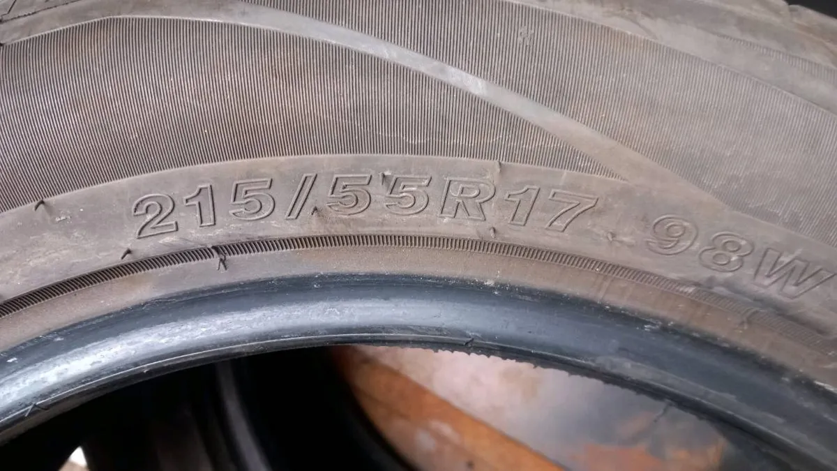 215/55R17 good used tyres x3 - Image 3