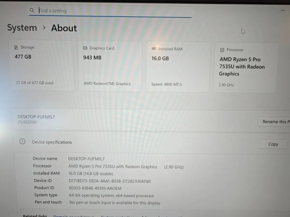 Lenovo ThinkPad L14 Gen5 Laptop | 16GB | 512GB | - Image 3