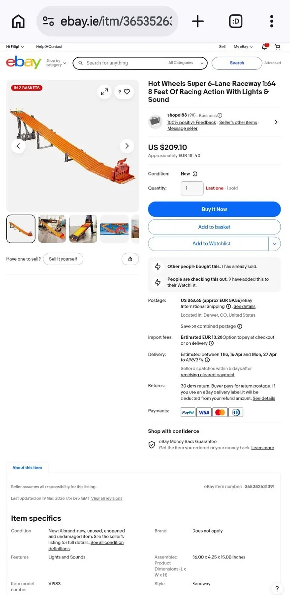 Hot Wheels Super 6-Lane Raceway - Image 3