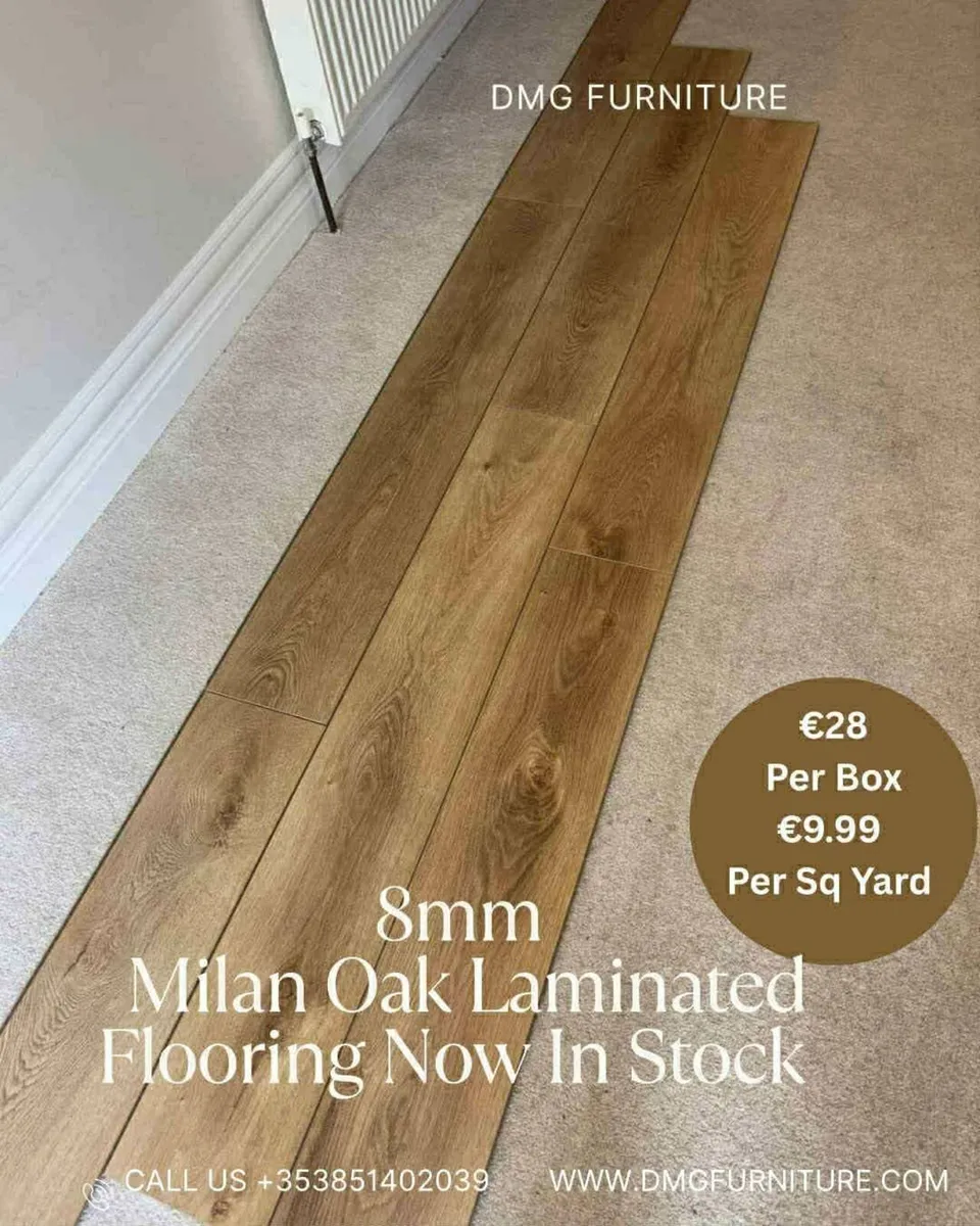 New 8mm Laminated Click Flooring With Underlay - Image 4