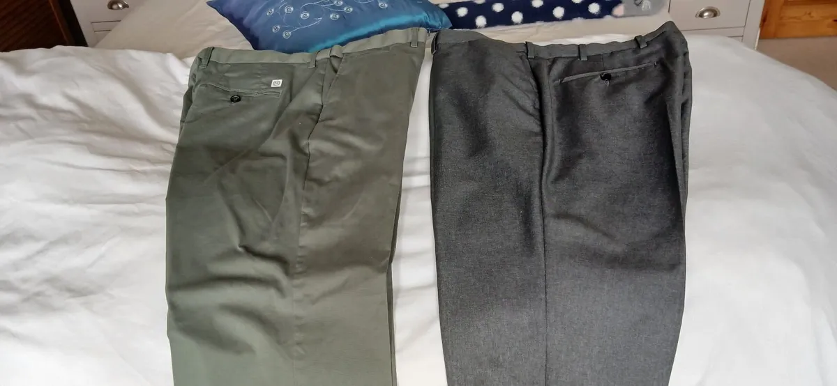 2 PAIRS OF MANS BRAND NEW  SLACKS. - Image 1