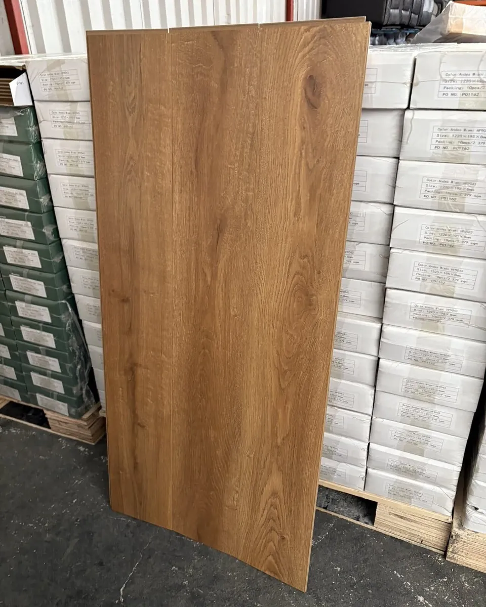New 8mm Laminated Click Flooring With Underlay - Image 1