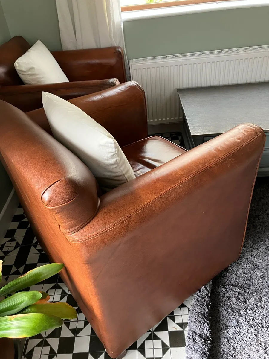 Leather Armchairs - Image 2