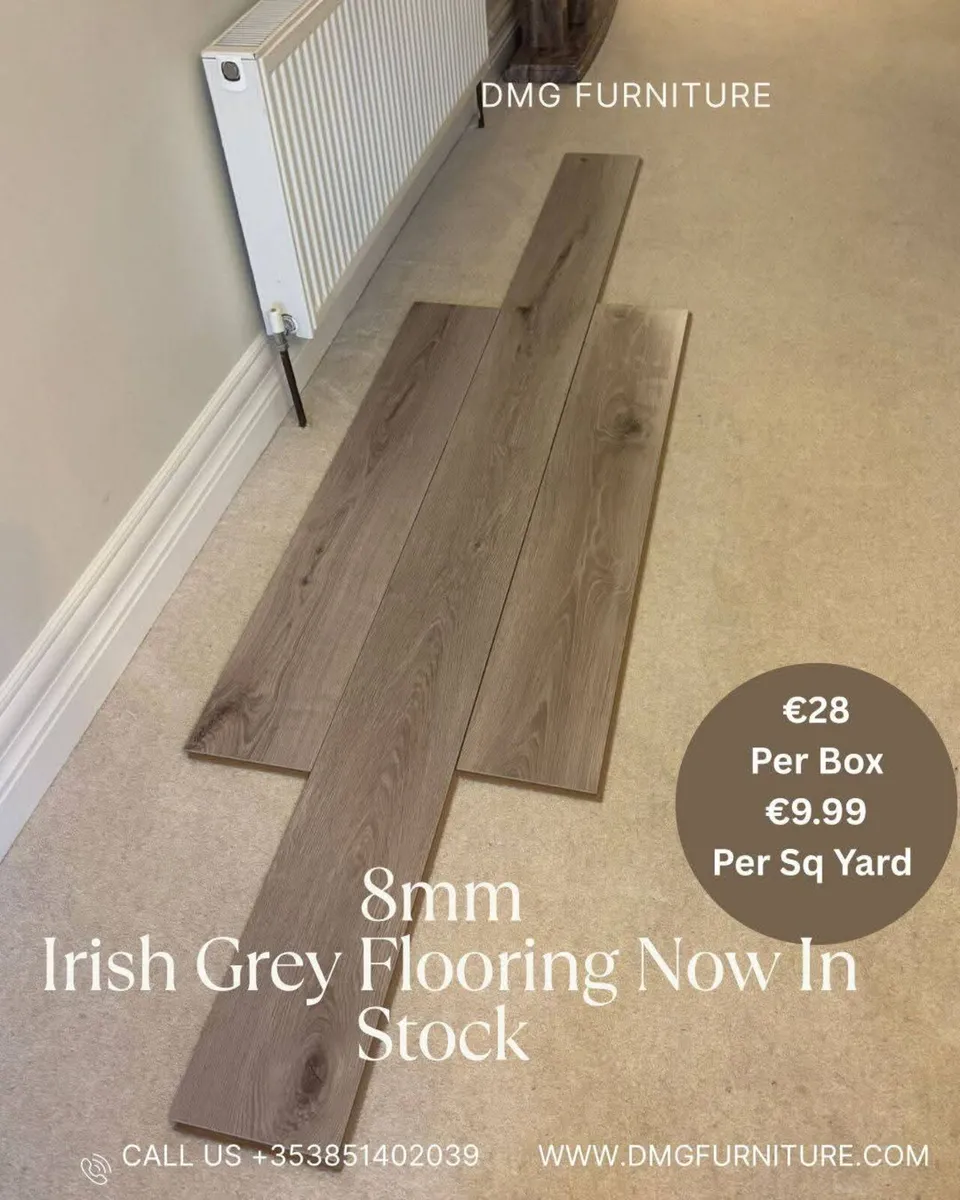 New 8mm Laminated Click Flooring With Underlay - Image 2