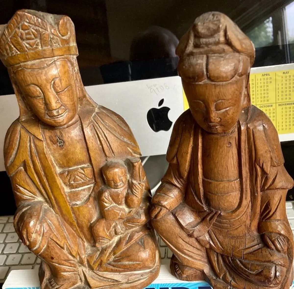 18th/19th Century Chinese Goddess Guanyin Carvings - Image 1