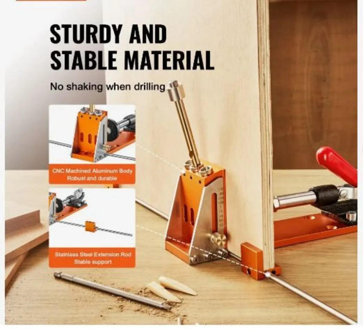 Pocket Hole Jig Kit, 34 Pcs Pocket Hole - Image 2