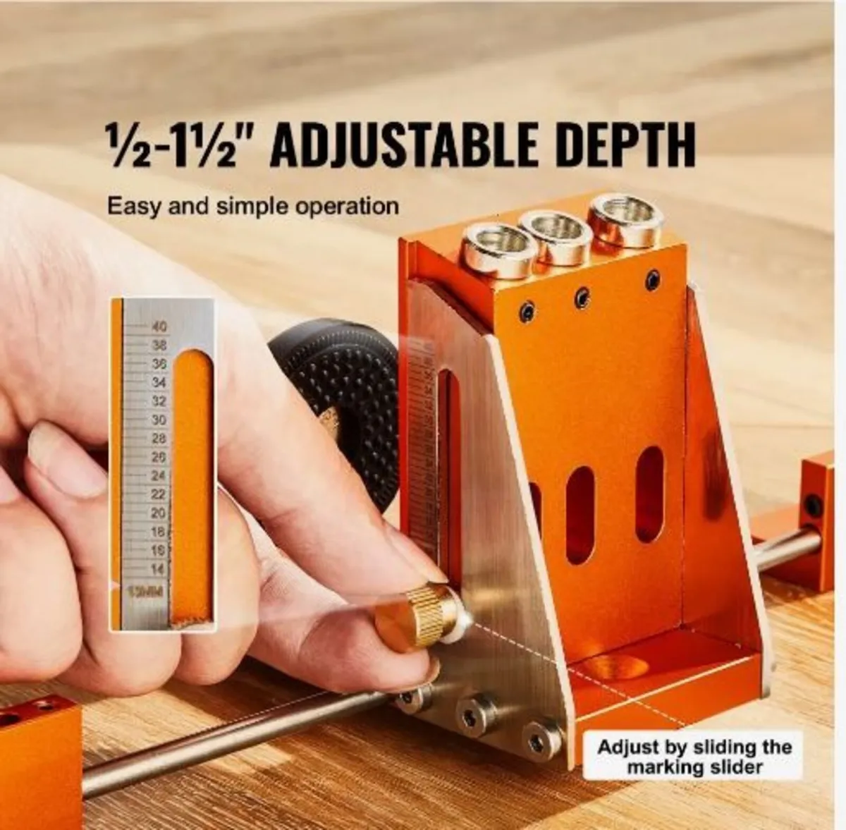 Pocket Hole Jig Kit, 34 Pcs Pocket Hole - Image 4