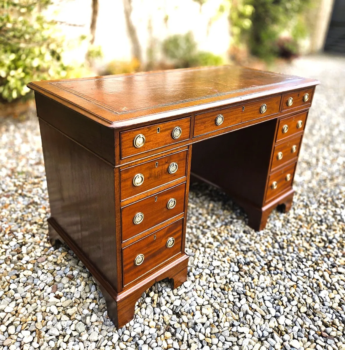 Victorian Twin Pedestal Desk- Circa 1890 - Image 1
