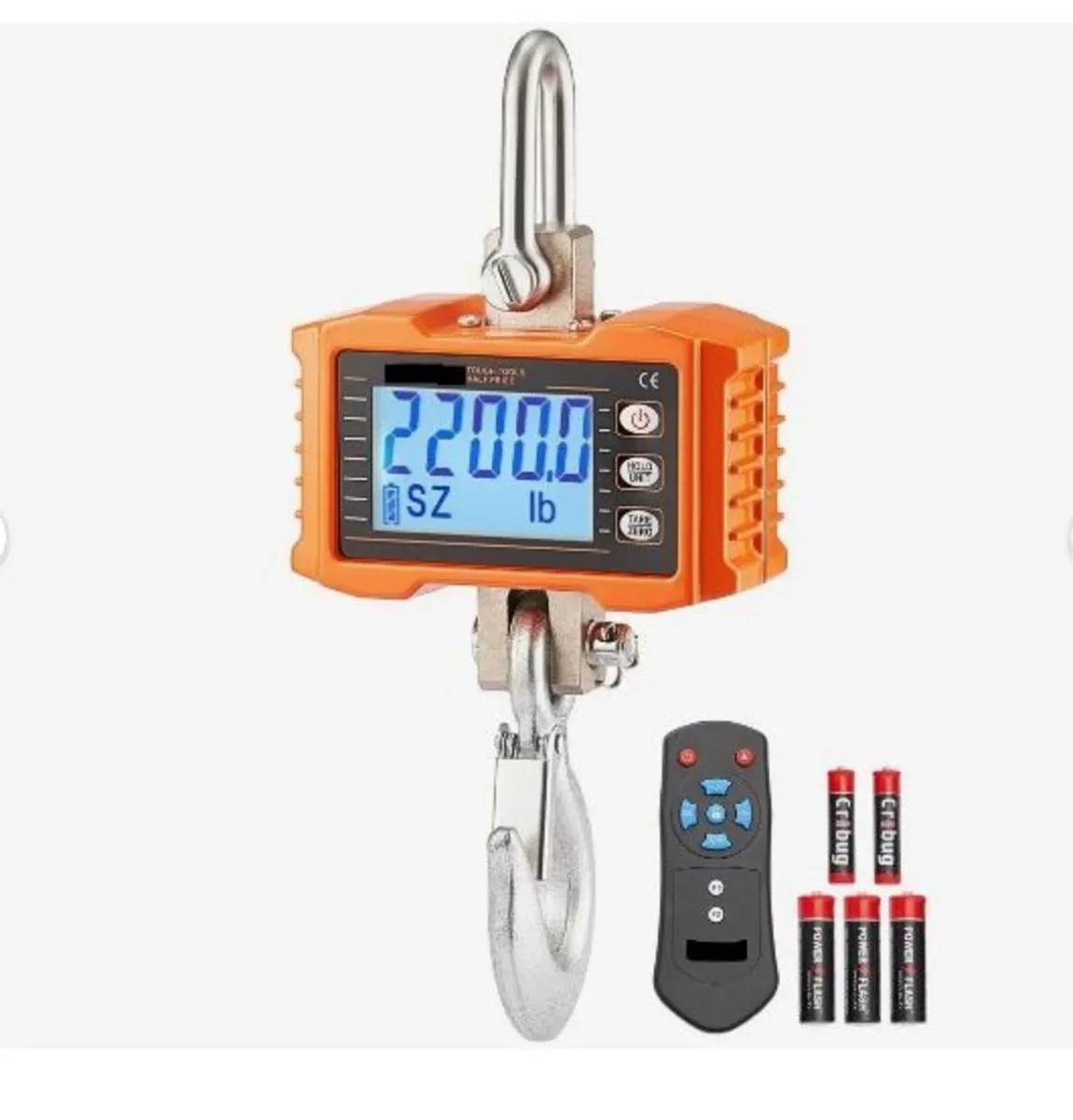 Digital Crane Scale, 2200 lbs/1000 kg - Image 1
