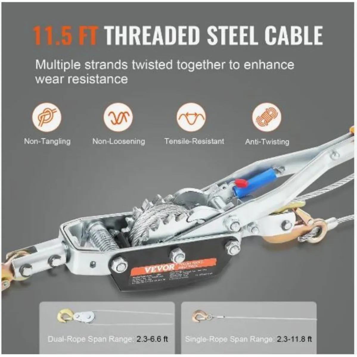 Come Along Winch, 5 Ton (5,000 kg) Pulling Capaci - Image 3