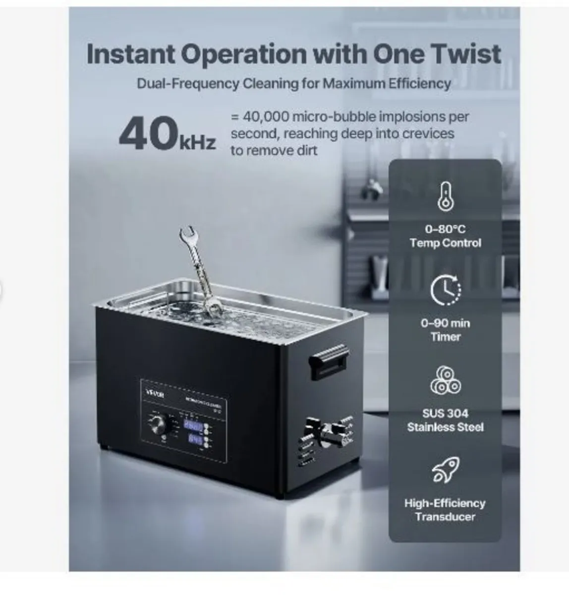 30L Ultrasonic Cleaner, Professional Ultrasonic - Image 2