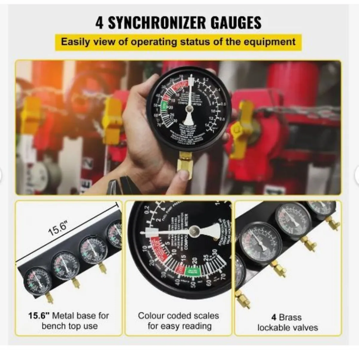 Fuel Vacuum Carburetor Synchronize Tool Kit - Image 4