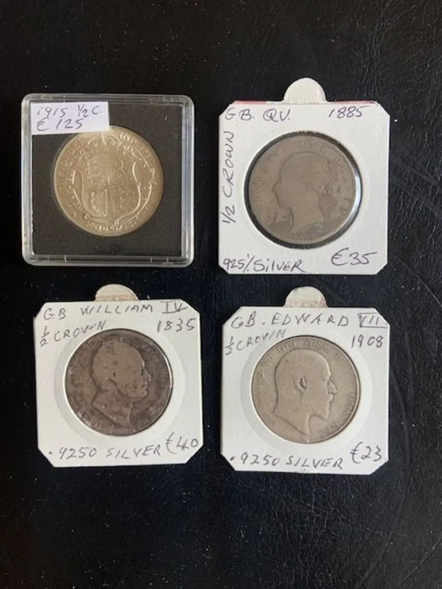 GB Half Crowns - Various Prices - Image 2