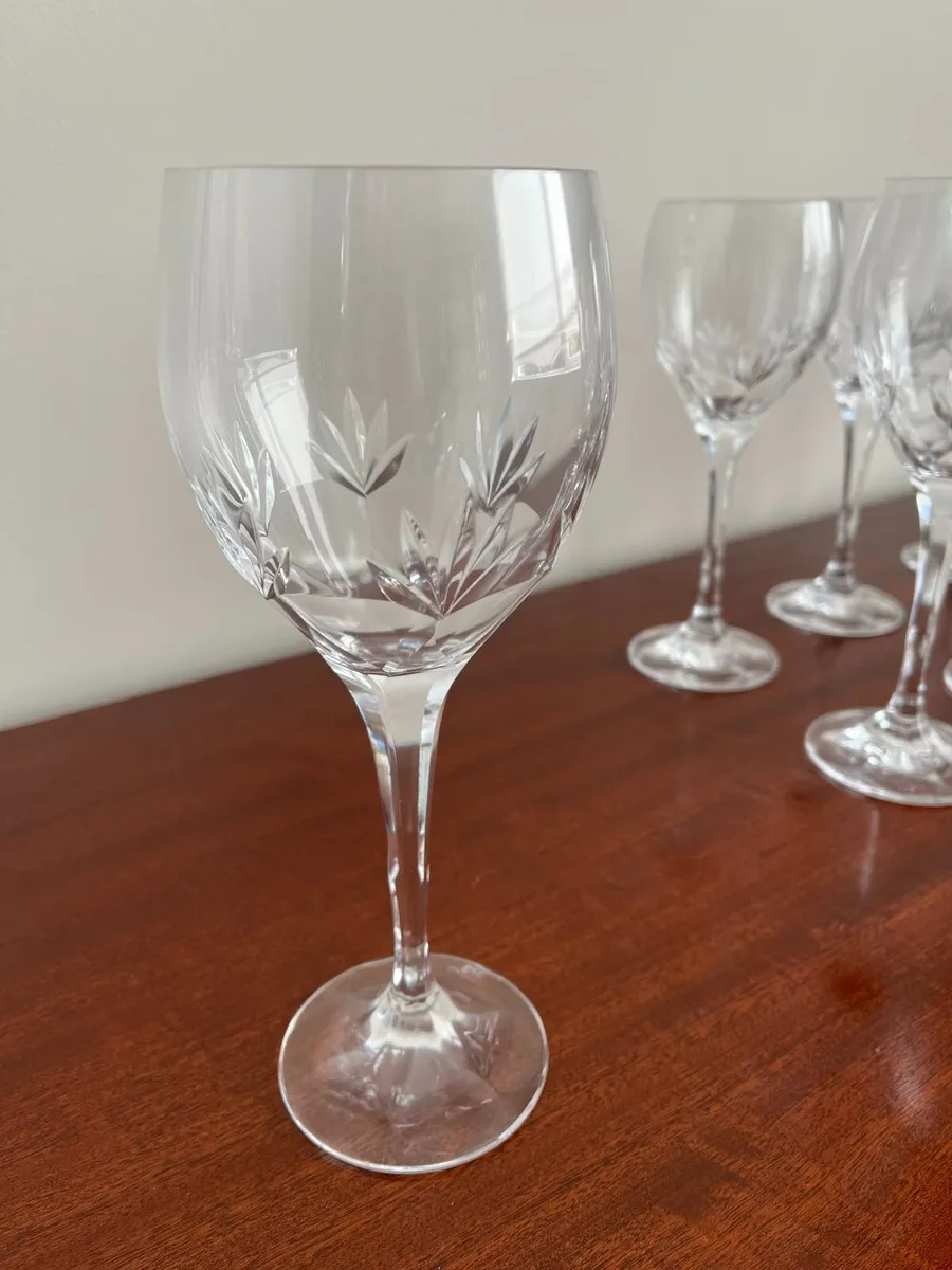 Cavan Crystal Wine Glasses x 12 - Image 3