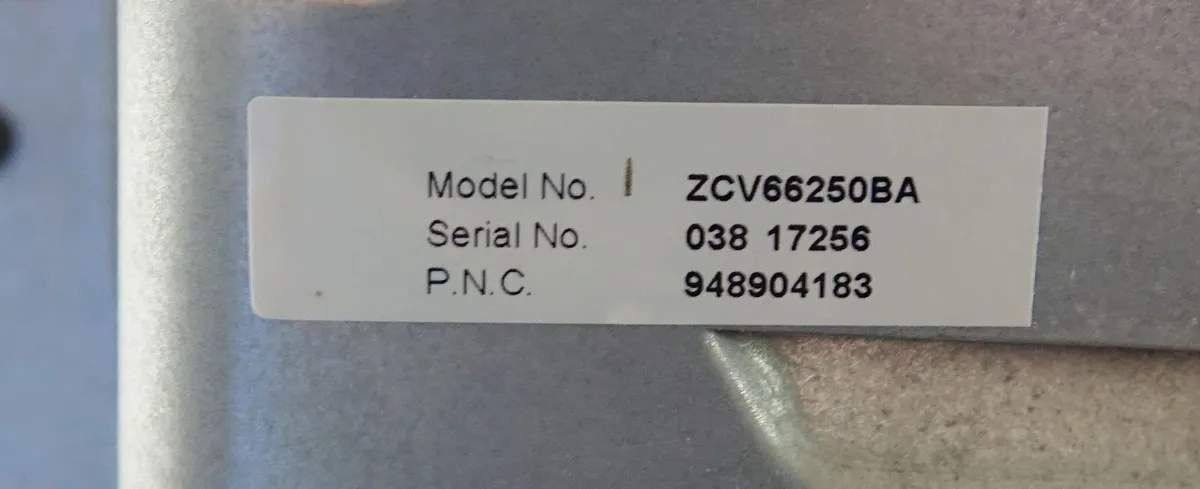 Zanussi Oven Model ZCV66250BA - Image 1