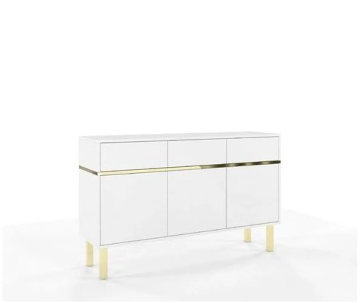 Ouellette 137.5 Cm Wide 3 Drawer Sideboard - Image 3