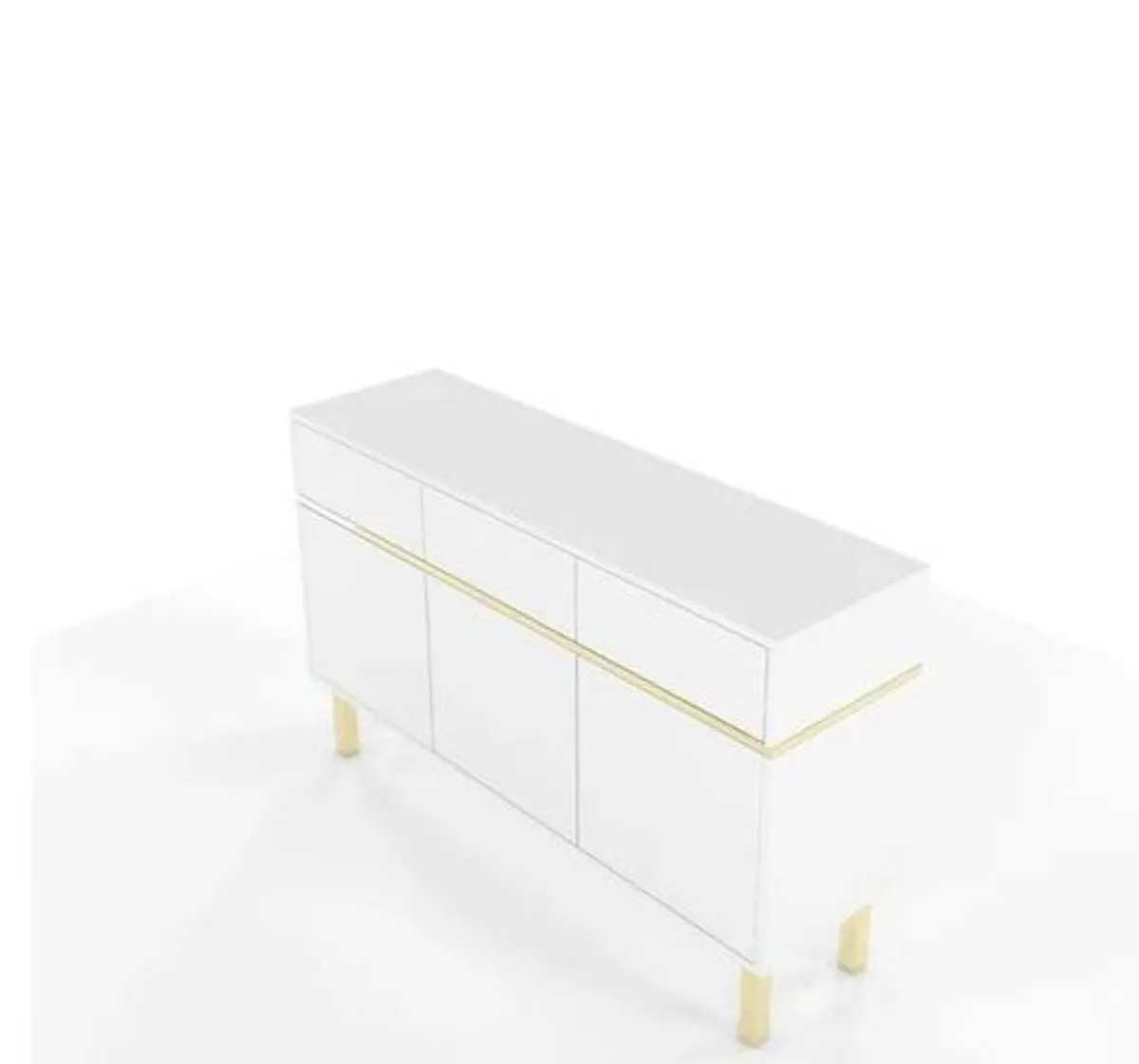 Ouellette 137.5 Cm Wide 3 Drawer Sideboard - Image 1