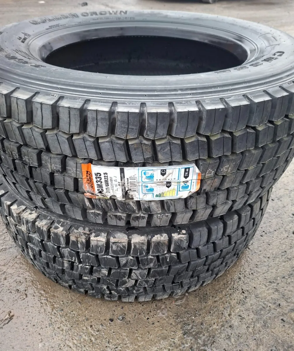2 x Goldencrown 315/60R22.5 Tyres - Image 3