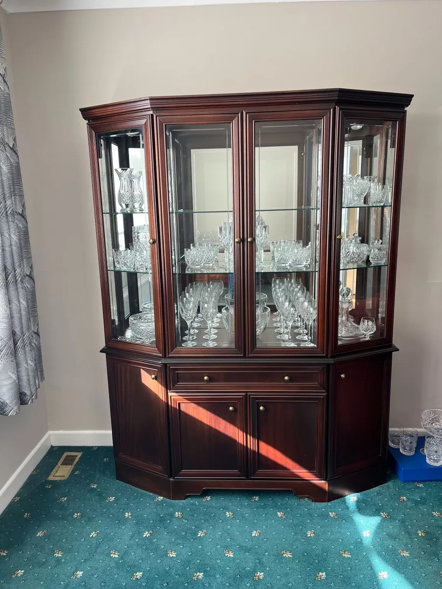 Large Mahogany Display Cabinet without contents - Image 2