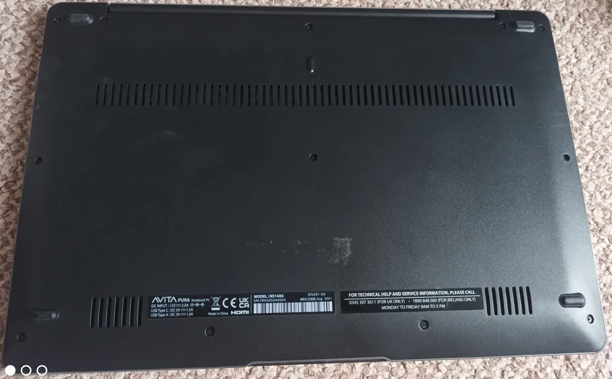 Laptop Avita Model NS14A6 - Image 4
