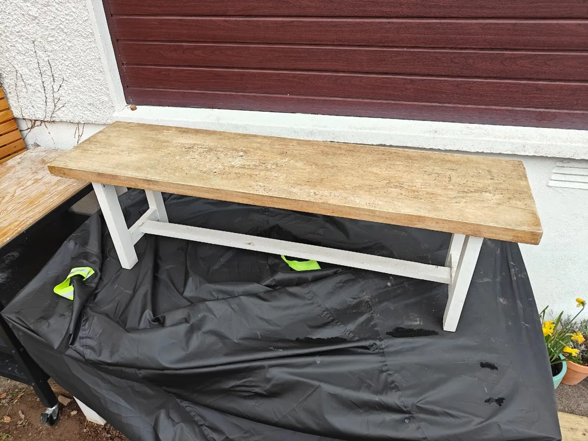 Kitchen table and bench - Image 3