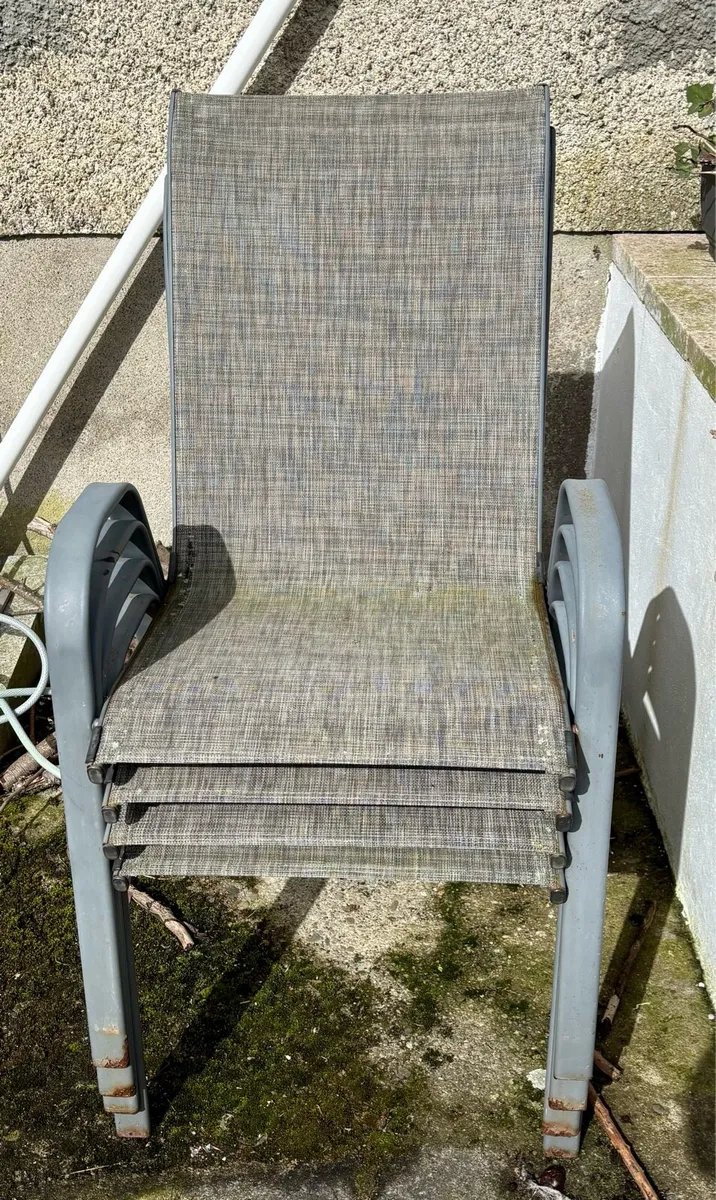 Garden chairs - free (to be picked up today) - Image 1