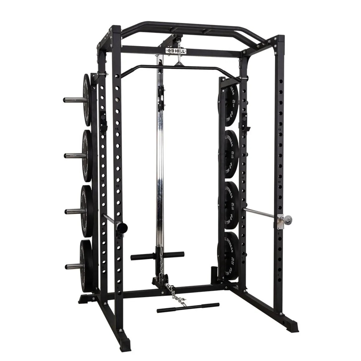 Squat Rack (Power Cage) with Pulley & Storage -Gym - Image 1