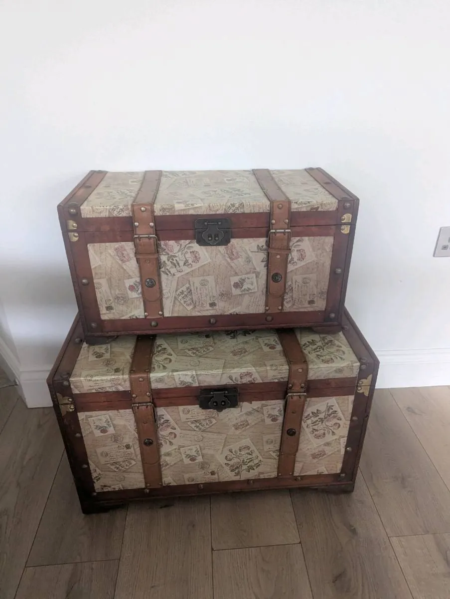Antique wooden boxes - Image 2