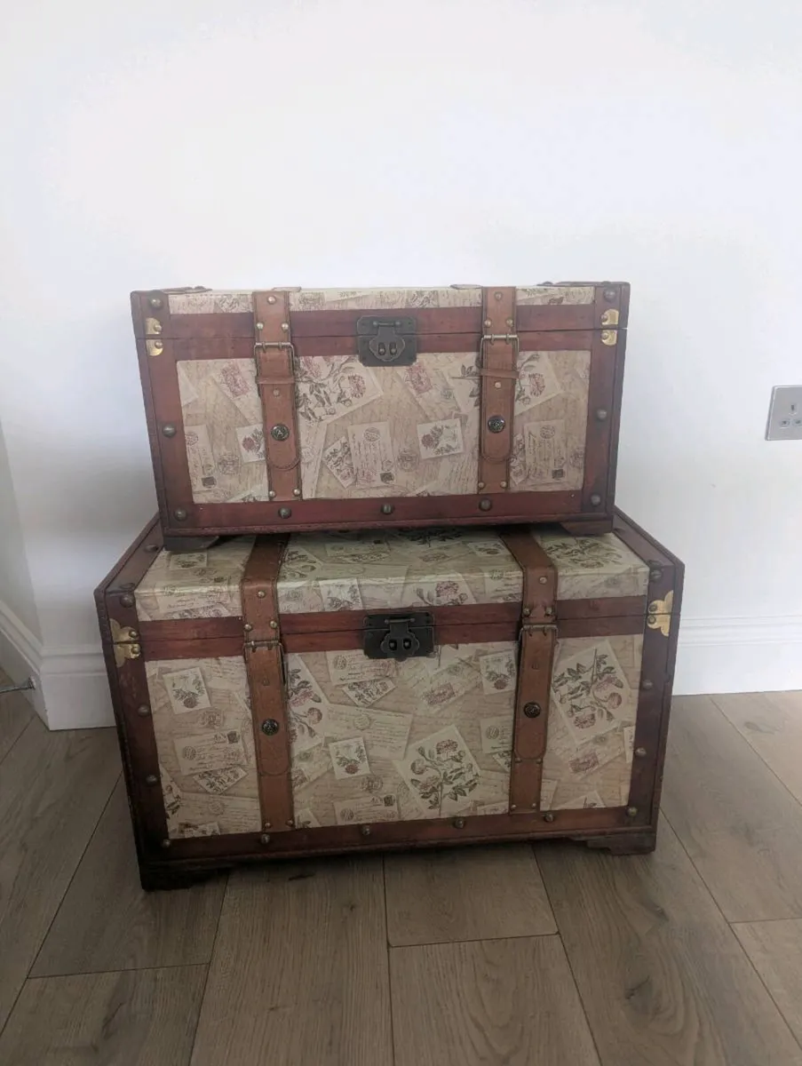 Antique wooden boxes - Image 3