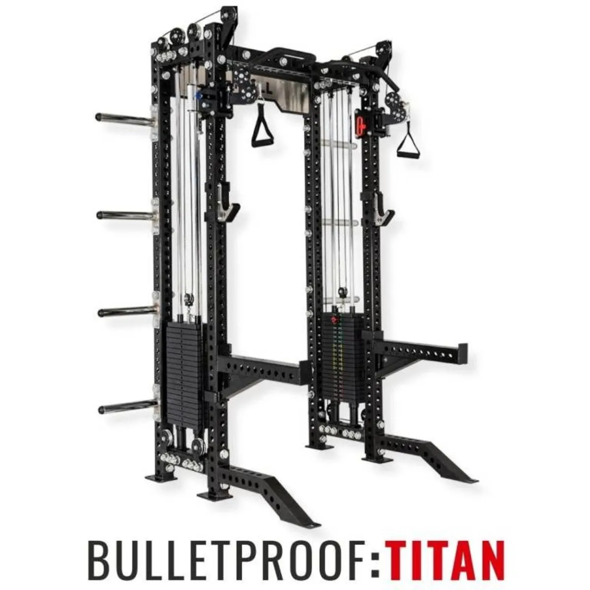 Titan Multigym - Half Squat Rack Cable Crossover - Image 1