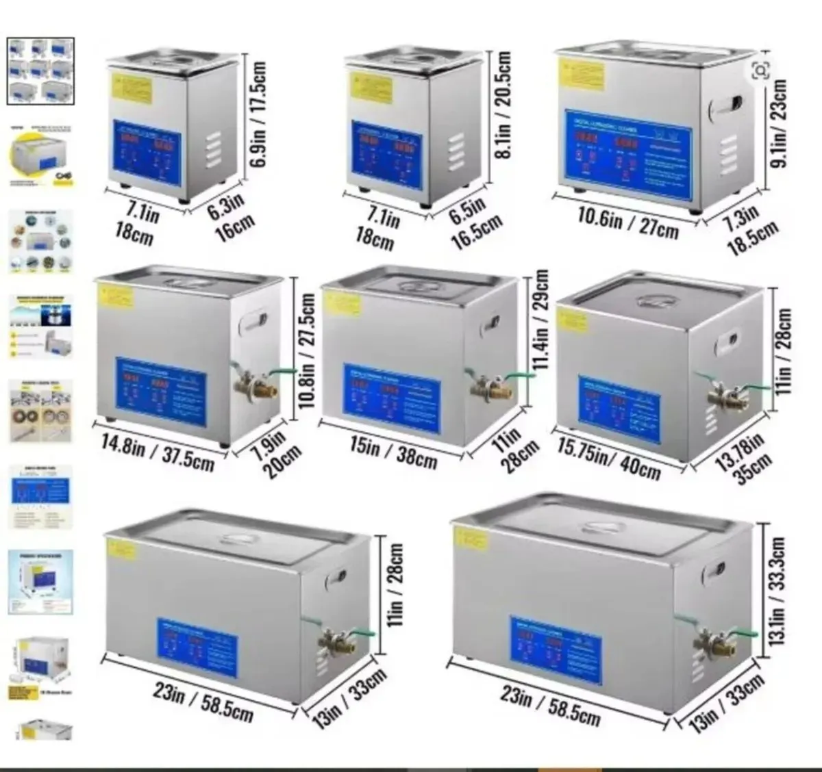 10L Ultrasonic Cleaner Digital Timer And Heater - Image 2