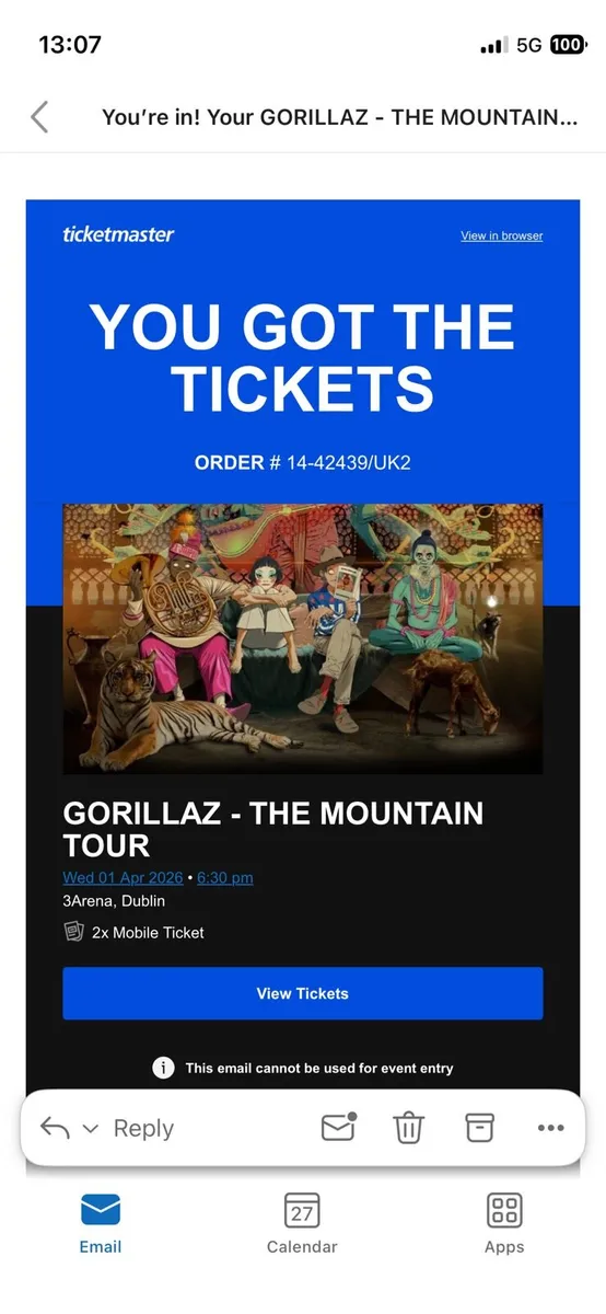Gorillaz Tickets - Image 1
