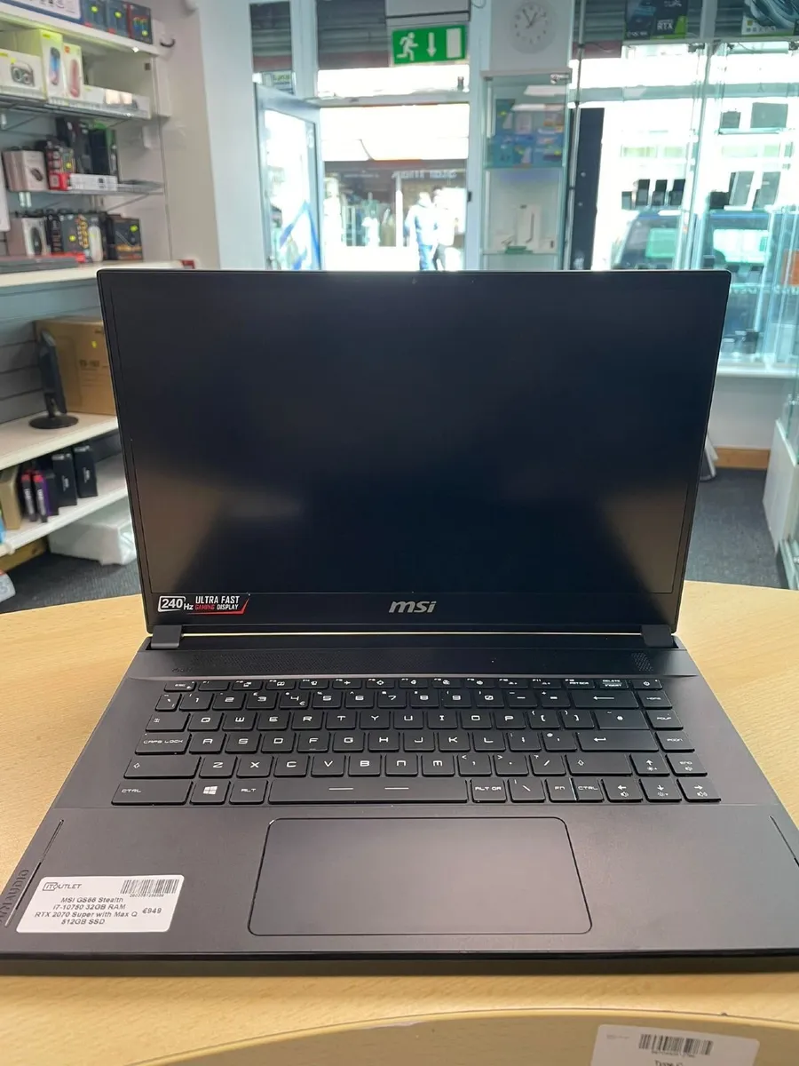 MSI GS66 Stealth i7-10750 32GB RAM RTX 2070 512GB - Image 2