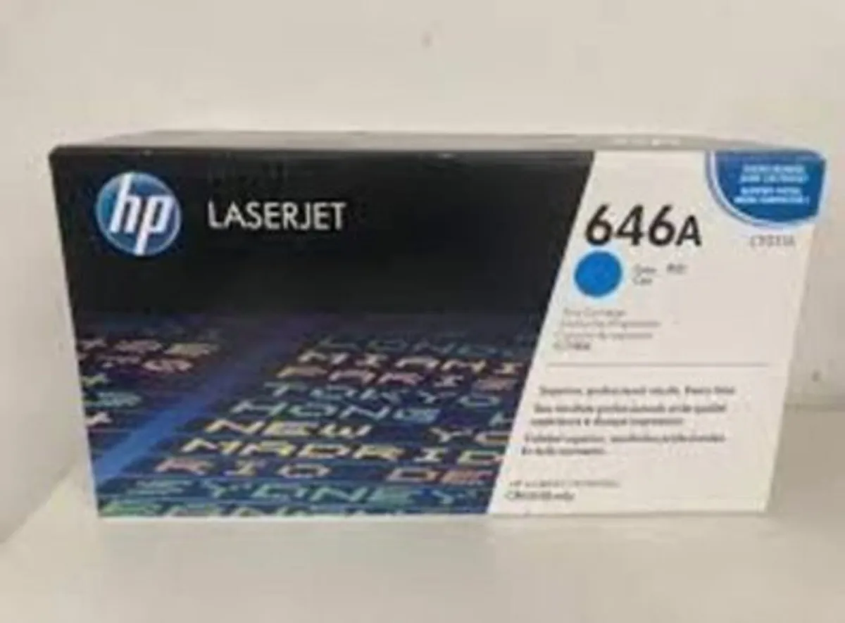 HP 646A Cyan LaserJet Toner Cartridge CF031A