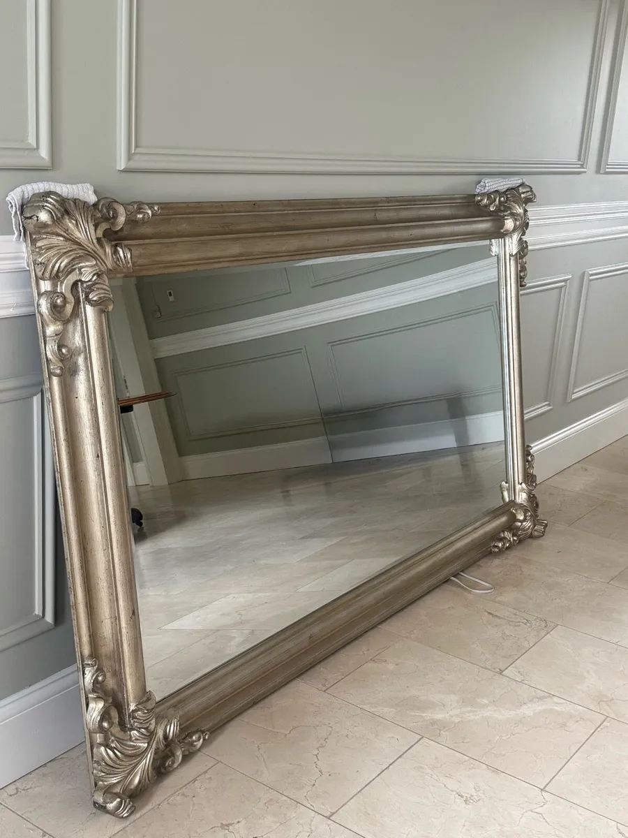 Large Silver Mirror - Image 2