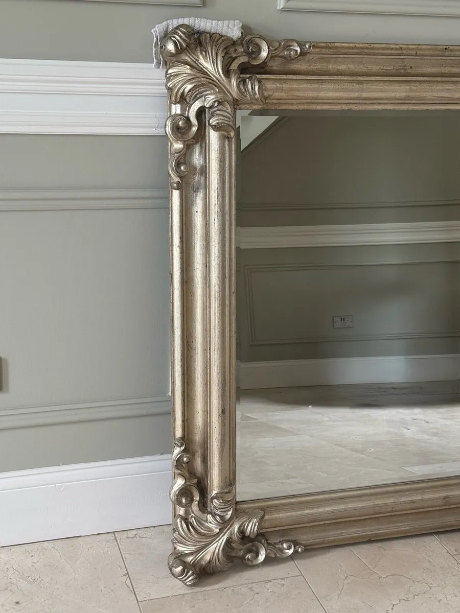 Large Silver Mirror - Image 4