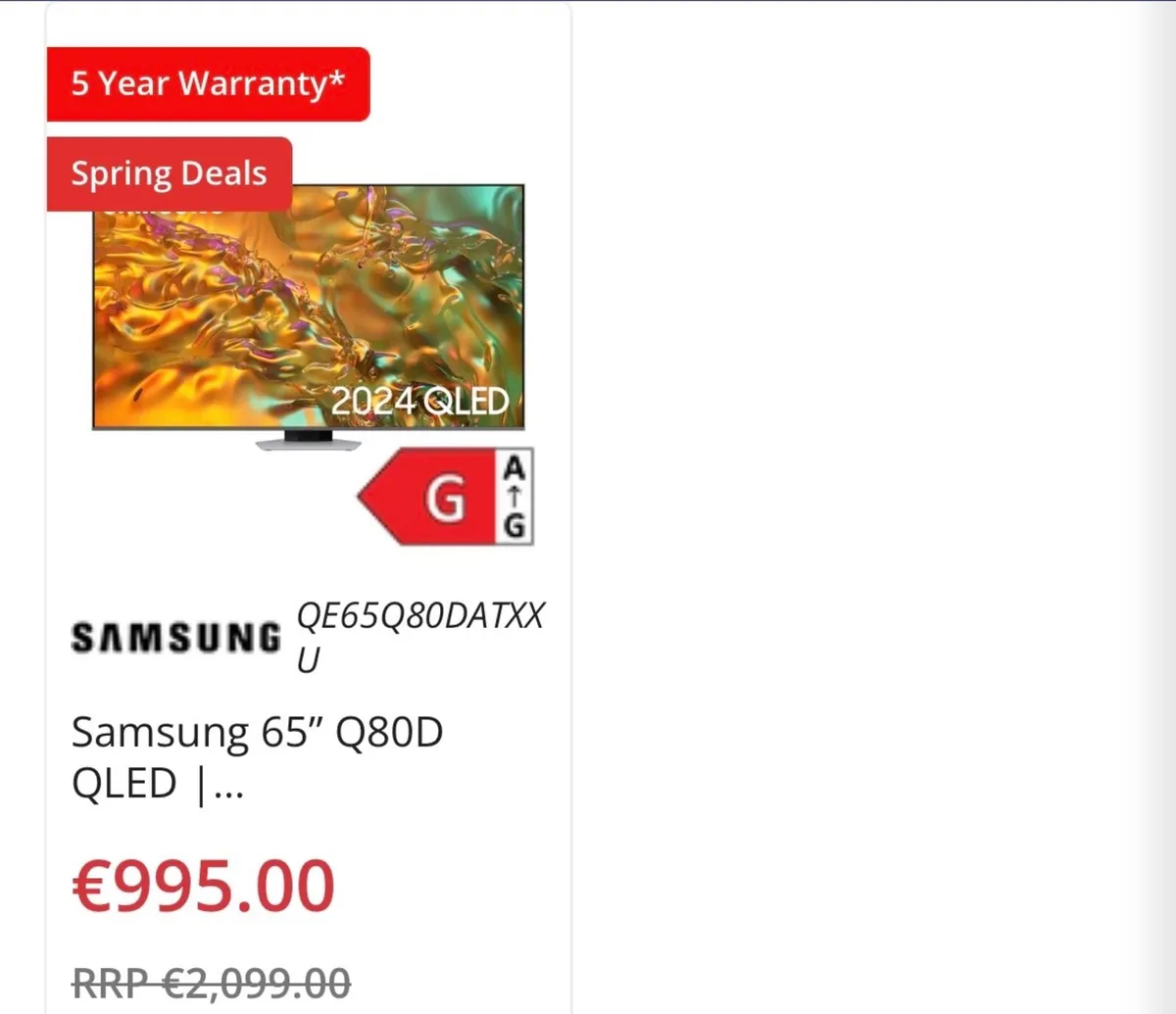 Samsung Tv 65” - Image 3