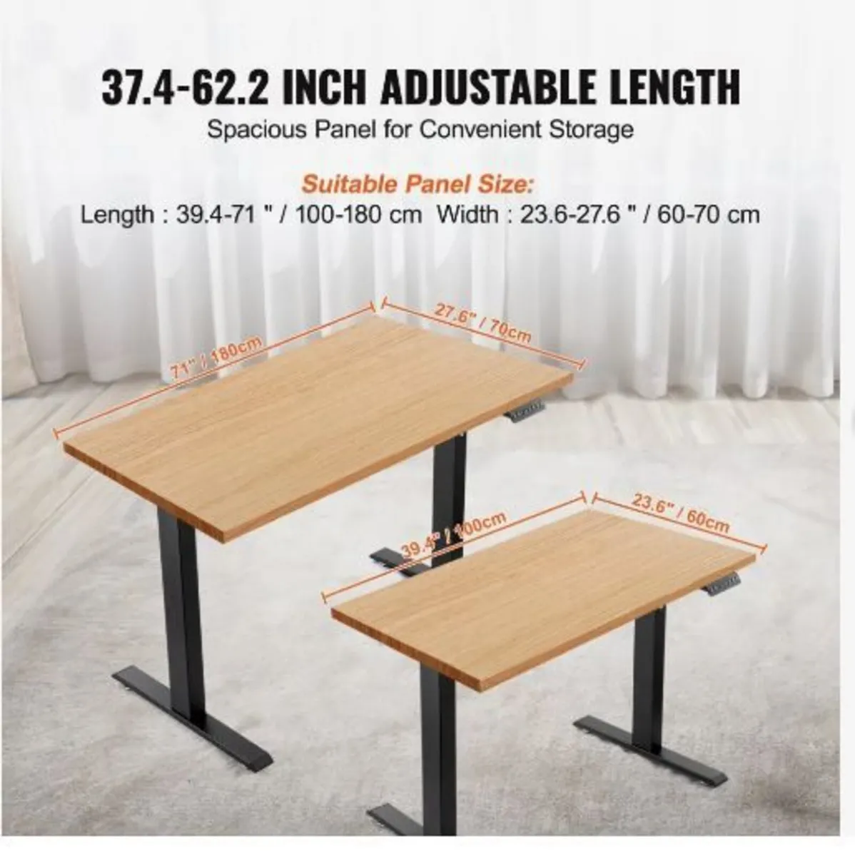 Standing Desk Frame, Adjustable 70-117 cm - Image 3