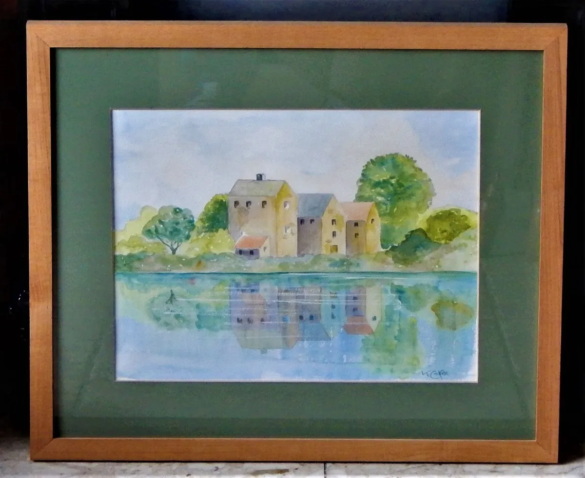 Large Signed Watercolour Painting - Image 2