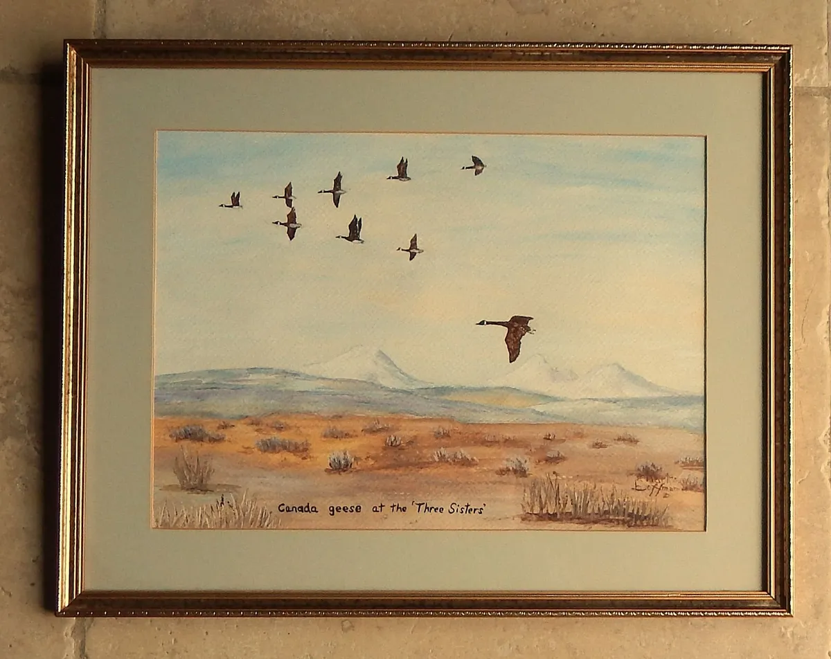 Large Signed Oil on Canvas Painting - Image 1