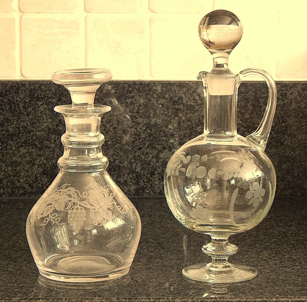 2 Glass Wine Decanters - Image 2