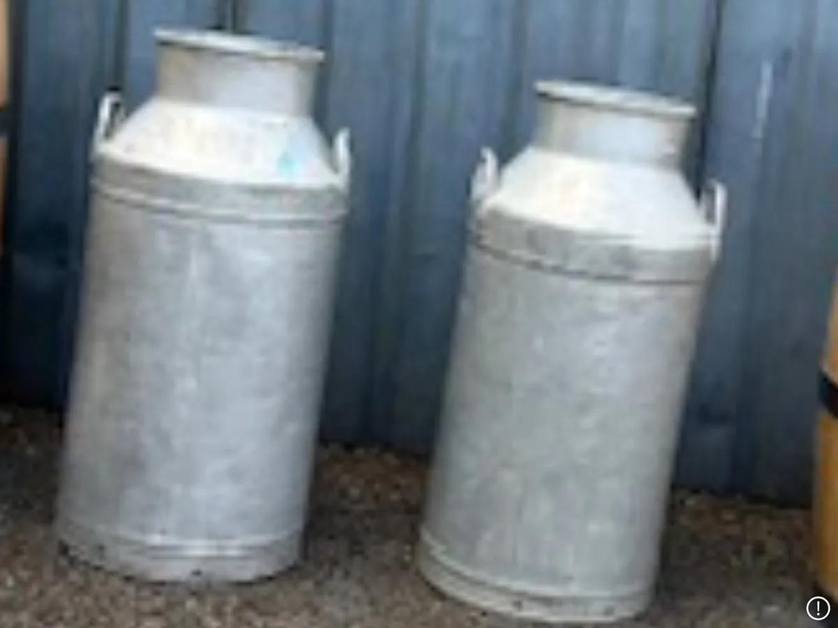 Old Farm Milk Cans - Image 1