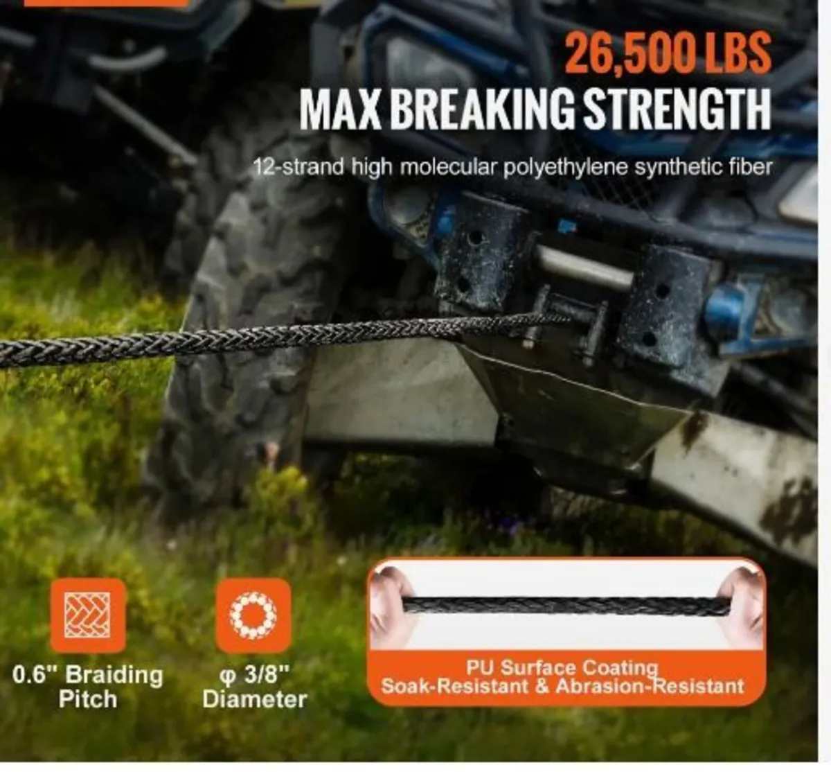 Synthetic Winch Rope - Image 3