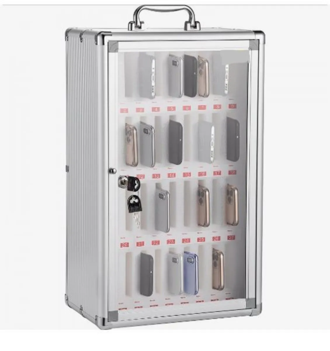 Cell Phone Storage Cabinet, 36 Slots, Aluminum - Image 3