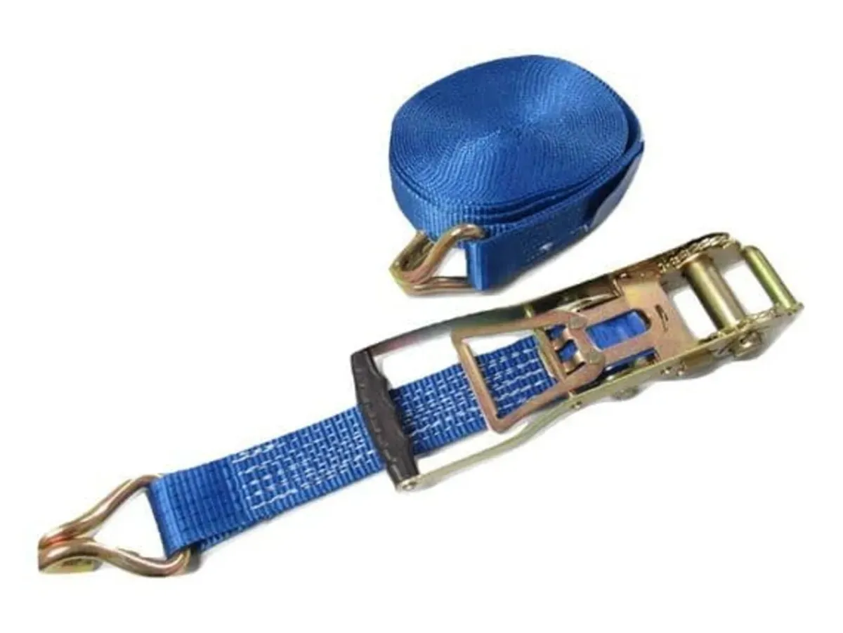 10 X Ergo Ratchet Tie Down Strap 50MM 5T 8M - Image 1