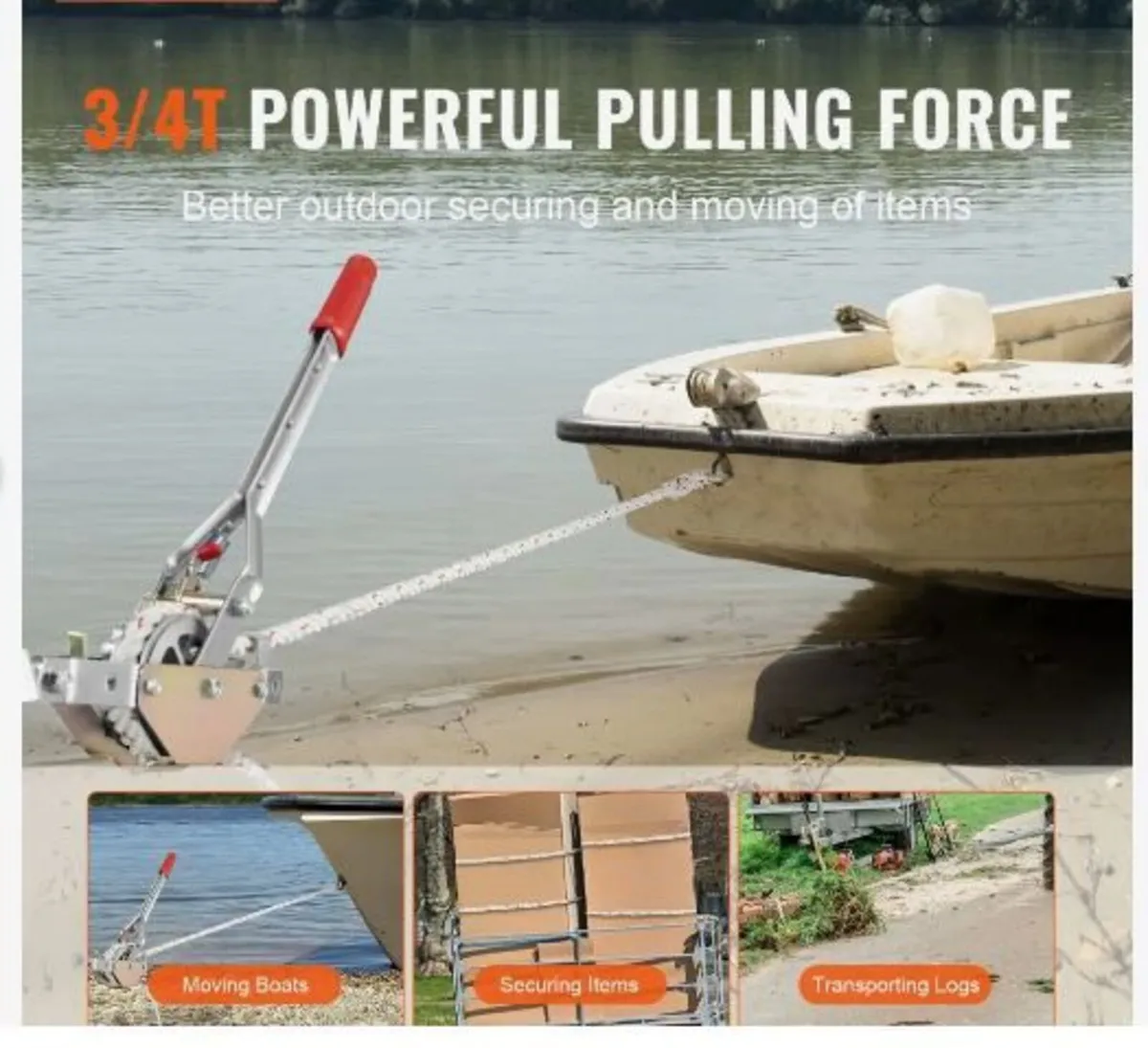 Rope Puller, 3/4 Ton (750 kg) Pulling Capacity - Image 2