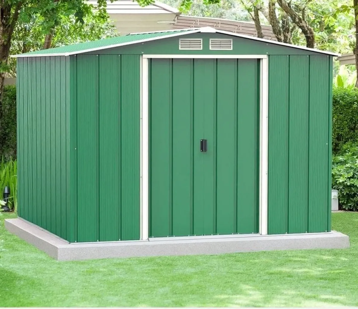 ECO 8x8 Steel Garden Shed – FREE Floor Kit & FREE - Image 1